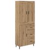 vidaXL Highboard 2 stk. Artisan Egetr&aelig; 69,5 x 34 x 180 cm