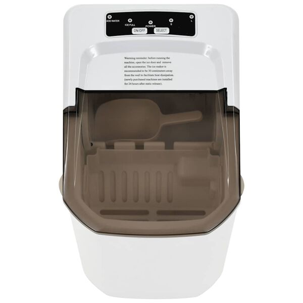 vidaXL isterningemaskine 1,4 l 15 kg/24 t. hvid