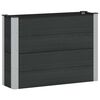 vidaXL H&oslash;jbed Sort 100 x 30 x 72 cm WPC og Aluminium