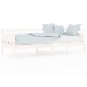 vidaXL daybed 80x200 cm massivt fyrretr&aelig; hvid