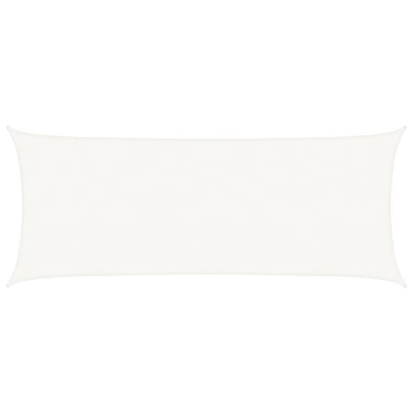 vidaXL solsejl 2x5 m 160 g/m² HDPE hvid