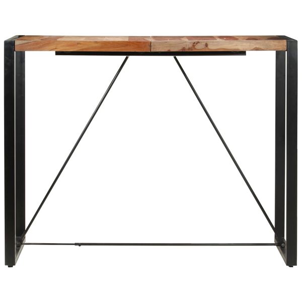 vidaXL barbord 140 x 70 x 110 cm massivt akacietr&aelig;