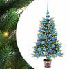vidaXL Juletr&aelig; med 150 LED'er med stativ Gr&oslash;n 90 cm PE