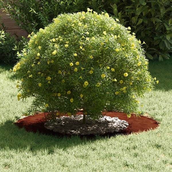 vidaXL egnet til flade tr&aelig;ริงe 5 pcs Brun &Oslash;40 / 70 cm Cortenst&aring;l