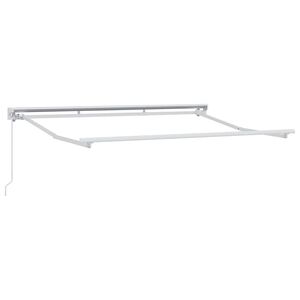 vidaXL Manuel markise ramme 3 x 2 m Hvid Pulverlakeret aluminium