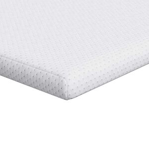 vidaXL Madras topper Hvid 70 x 200 cm Jacquard Stof