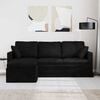vidaXL Sofa Sort Samlede dimensioner: 198 x 134 x 80 cm (B x D x H)