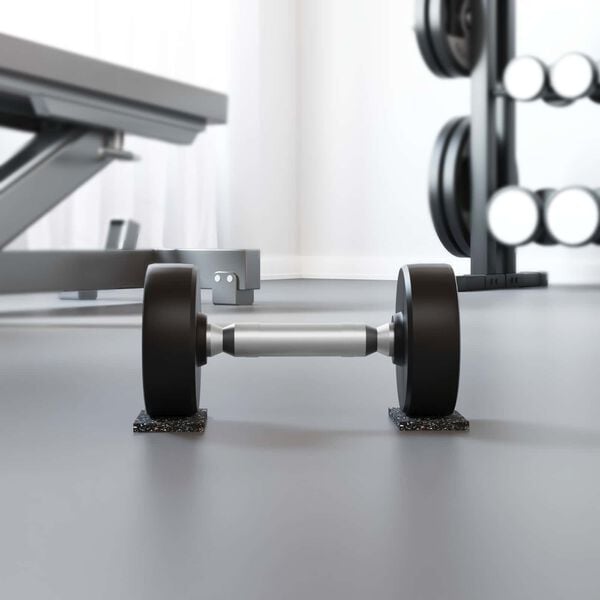 vidaXL Gummirulle Sort Gummi