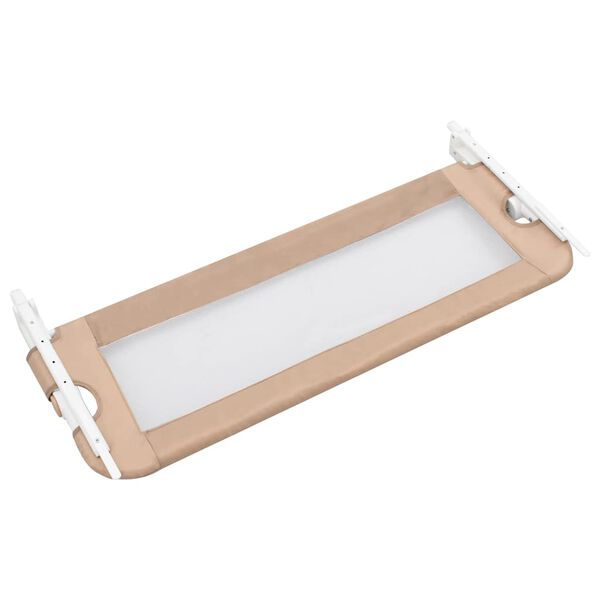 vidaXL sengegel&aelig;nder til barneseng 102 x 42 cm polyester gr&aring;brun