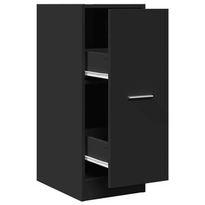 vidaXL apotekerskab 30x41x77,5 cm konstrueret tr&aelig; sort