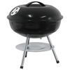 vidaXL Kulgrill Sort 36,5 x 36,5 x 40 cm