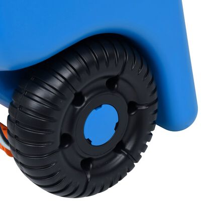vidaXL vandbeholder med hjul til camping 25 l blå