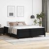 vidaXL Sengestel med madras Sort 180 x 200 cm Stof