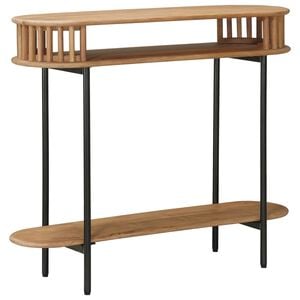 vidaXL H&aring;ndlavet endebord Teakbrun 90 x 30 x 75 cm Massivt Akacietr&aelig;