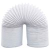 vidaXL udluftningsr&oslash;r 6 m 10 cm PVC