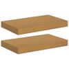 vidaXL V&aelig;ghylde 2 pcs Beige 40 x 23,5 x 4 cm Konstrueret tr&aelig;