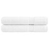 vidaXL Premium saunah&aring;ndkl&aelig;der SOLUND 2 stk. hvid 80x200 cm 600 gsm