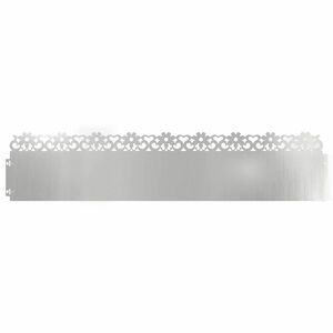 vidaXL Pl&aelig;nekanter 10 stk. 103 x 0,05 x 22 cm Galvaniseret st&aring;l S&oslash;lv
