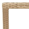 vidaXL havebord 150x90x75 cm polyrattan og massivt akacietr&aelig; beige