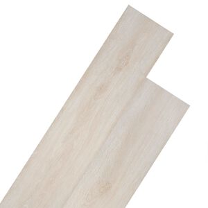 vidaXL Gulvplanker Eg Klassisk Hvid 5,02 m&sup2; 36 stk. PVC