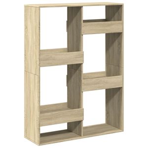 vidaXL rumdeler 100x33x135 cm konstrueret tr&aelig; sonoma-eg