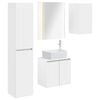 vidaXL Badev&aelig;relsesskabs&aelig;t 5 pcs Hvid 53 x 15,5 x 70 cm