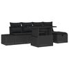 vidaXL Havesofa S&aelig;t 6 stk. Poly rattan