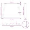 vidaXL spisebordsben V-formet 3 stk. sort 70 x (72-73,3) cm st&aring;l
