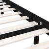 vidaXL sengestel 120x200 cm massivt fyrretræ sort