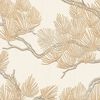 DUTCH WALLCOVERINGS tapet Pine Tree cremefarvet