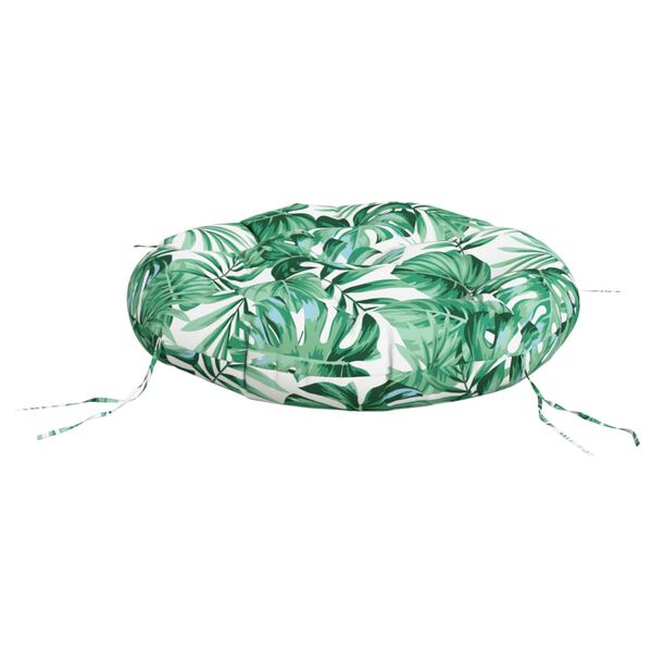 vidaXL rund hynde &Oslash;60x11 cm oxfordstof bladm&oslash;nster