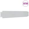 vidaXL bedkanter 10 stk. galvaniseret st&aring;l 100 x 20 cm