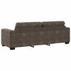 vidaXL Sofa 3 pcs M&oslash;rkegr&aring; 221 x 80 x 80 cm Linned-blandet stof