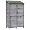 vidaXL Have Skur Gr&aring; 106,5 x 56 x 176 cm Konstrueret tr&aelig;
