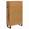 vidaXL Highboard Gammelt træ 69,5 x 31 x 115 cm Konstrueret træ