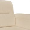 vidaXL 3-personers sofa 180 cm mikrofiberstof cremefarvet