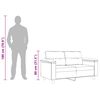 vidaXL 2-personers sofa 120 cm mikrofiberstof cremefarvet