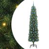 vidaXL Kunstigt juletr&aelig; med stativ Gr&oslash;n 210 cm PVC og St&aring;l og Plastik