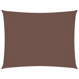 vidaXL solsejl 4x5 m rektangul&aelig;r oxfordstof brun