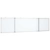 vidaXL magnetisk whiteboard 160x40x1,7 cm foldbart aluminium