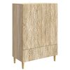 vidaXL Sideboard Sonoma-eg 66 x 34,5 x 95 cm Konstrueret tr&aelig;