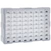 vidaXL skuffereol med 64 skuffer 52x16x37,5 cm