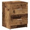 vidaXL sengeborde 2 stk. med 2 skuffer 40x36x50 cm antikt tr&aelig;