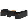 vidaXL Havesofa S&aelig;t 14 stk. 9-Antal s&aelig;der Sort polyrattan