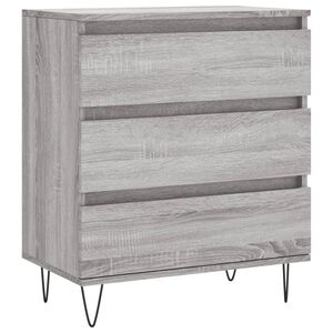 vidaXL sk&aelig;nk 60x35x70 cm konstrueret tr&aelig; gr&aring; sonoma-eg