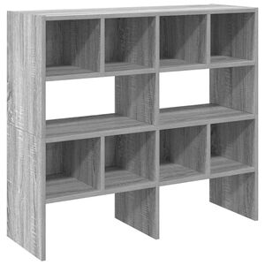 vidaXL skostativer stabelbare 2 stk. 89,5x30x40 cm gr&aring; sonoma-eg