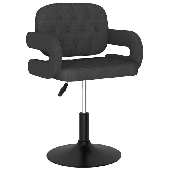 vidaXL drejelig spisebordsstol stof m&oslash;rkegr&aring;