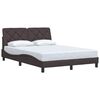 vidaXL sengeramme uden madras 140x190 cm stof m&oslash;rkebrun