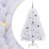 vidaXL Kunstigt juletr&aelig; 150 cm PVC og St&aring;l Hvid