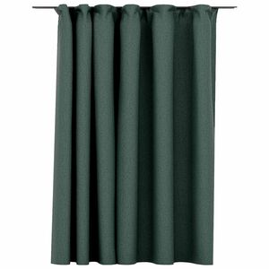 vidaXL m&oslash;rkl&aelig;gningsgardin med kroge h&oslash;r-look 290x245 cm gr&oslash;n